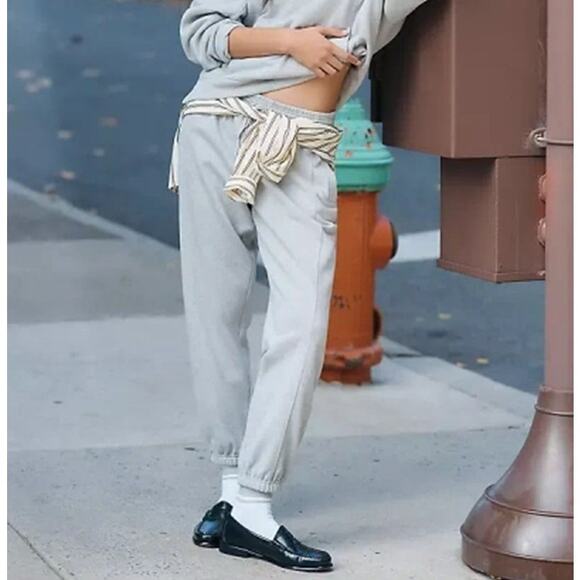 Daily Practice x Anthro Sparkle Joggers XS Gray Elastic Drawstring Waist Pocket - Picture 1 of 9